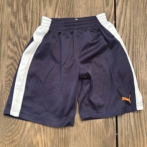 Puma boys 4T navy and white shorts